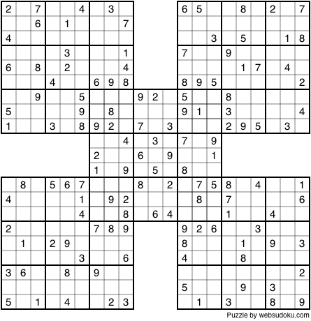 free samurai sudoku