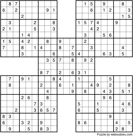 Web Sudoku - Printable Daily Sudoku Variation