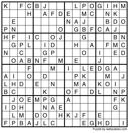 Internet Sudoku - Printable Day-to-day Sudoku Distinction graphic regarding Sudoku 16x16 Printable called Website Sudoku - Printable Day by day Sudoku Variance